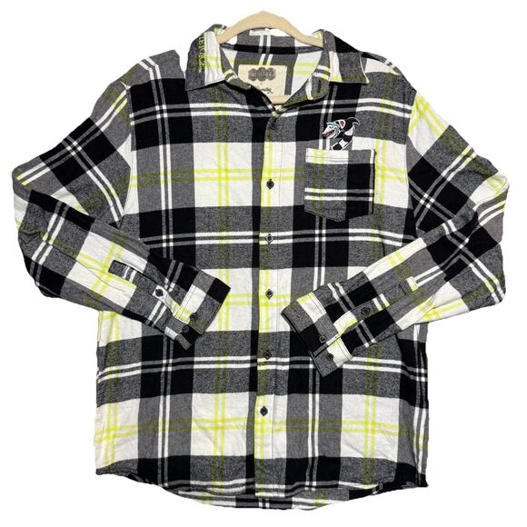 Cakeworthy Beetlejuice Flannel Unisex L The Ghost With The Most Halloween RARE - Picture 1 of 11
